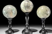 Unique home decor 3 real onyx spheres