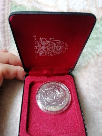 1974 Canada Silver One Dollar Coin