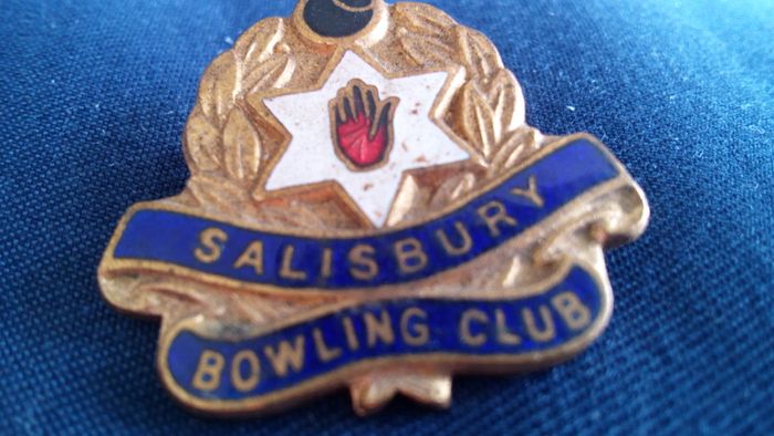 Salisbury Bowling Club Pin Badge.