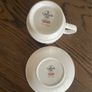 China fine bone teacup and saucer Queen's Olde England Vintage Antique Image 4