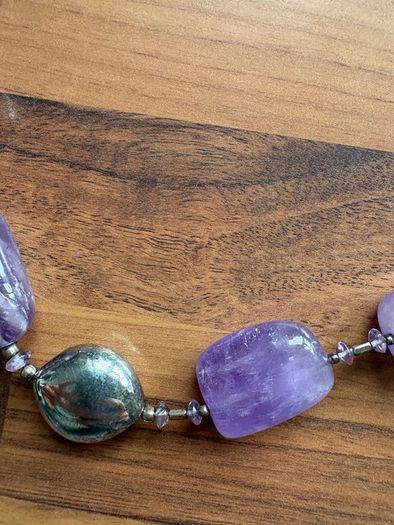 Navajo Chunky Purple Amethyst Necklace | Sterling Silver