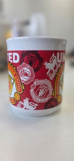 Manchester United Football Club Mug, Red Crest Design