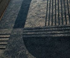 navy/ cream large rug 160x 230
