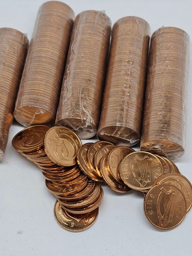 Ireland 1971 1/2p Half Penny Coin Roll Original Sealed