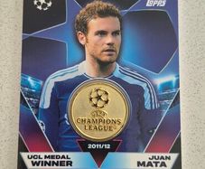 Match Attax 25/26 Juan Mata UCL Medal Winner Relic Card