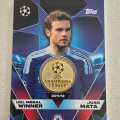 Match Attax 25/26 Juan Mata UCL Medal Winner Relic Card