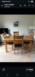 Table and 6 chairs