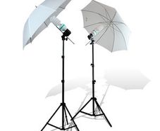 Umbrella continuous lighting kit