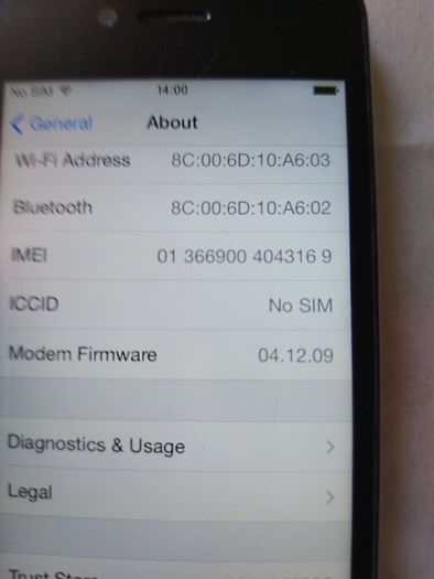 Apple Iphone 4, 8GB, Vodafone Network, in excellent condition and working Great