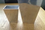 Set of Chrome Vases x 2 for Sale