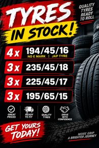 tyres part worn