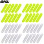 40Pcs Motorcycle Helmet Warning Reflective Stickers Night Safety Driving Decorative Strips Sticker Bicycle Moto Car Decals Image 2