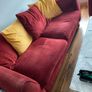 Red Sofa Suites 1x 2 Seater 1x 3 Seater 1x Chair Image 3