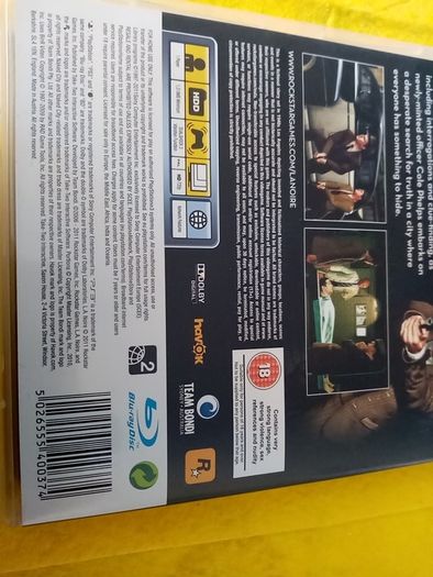 L A Noire PlayStation 3 Ps3 Games Original