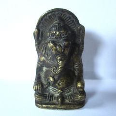 Antique Miniature Brass Ganesha Figure