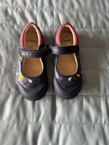 clark's leather shoe