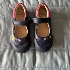 clark's leather shoe