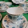 Vintage Arklow Bone China Blue Roses Tea Set | Fine Irish Porcelain with Gold Trim Image 7