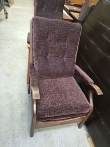high-back armchair