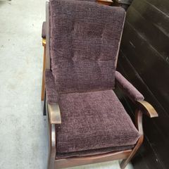 high-back armchair