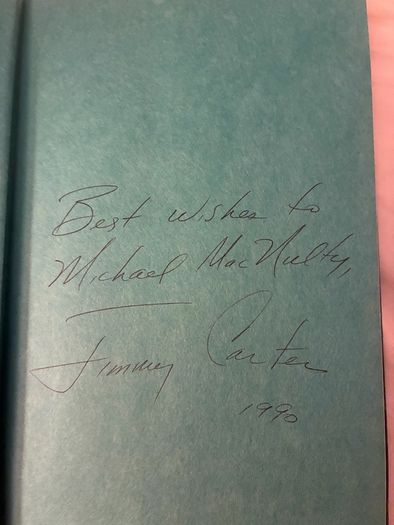 Jimmy Carter Autographed Book