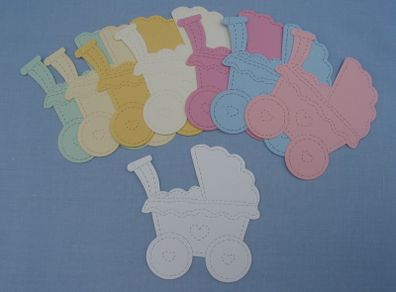 Die Cuts - Prams x 8.