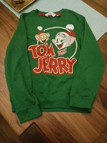 xmas sweatshirt, Tom &Jerry
