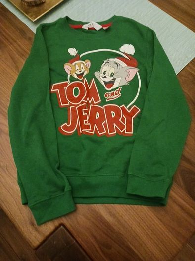 xmas sweatshirt, Tom &Jerry