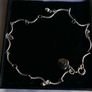 Vintage 18ct G P white Gold Plated Women's Bangle Bracelet L 9" - 2,97g Image 3