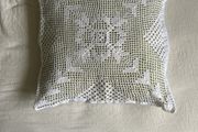 Handmade crochet vintage cushion cover