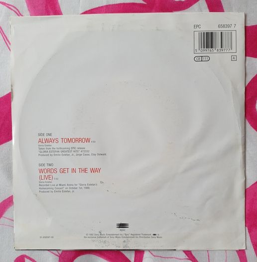 Gloria Estefan 7" vinyl