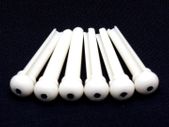 Acoustic Guitar Bridge Pins - White - Set of 6
