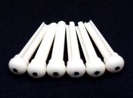 main image for ad Acoustic Guitar Bridge Pins - White - Set of 6