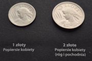 Poland 1 and 2 zlote 1924 minted in Paris.