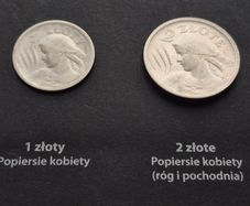 Poland 1 and 2 zlote 1924 minted in Paris.