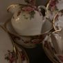 vintage rose tea set. Image 2