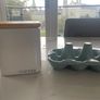 Ceramic coffee container with and egg holder Image 3