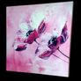 Brand New Abstract Pink Floral Canvas Art Image 3