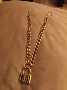 Costume  padlock necklace