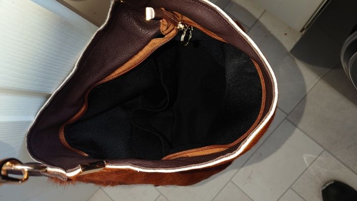 Cow hide handmade bag
