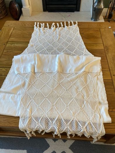 Crochet lace throw or shawl