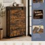 Rustic Industrial Shoe Cabinet with Adjustable Compartments 80 cm Wide Hallway Storage Unit Image 2