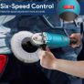 Polisher, Rotary Car Buffer Polisher Waxer, 1200W 180/150 mm Plate, 6 Variable Speed 1500-3500RPM, Detachable Handle Perfect for Boat,Car Polishing and Waxing (FREE POSTAGEh Image 4