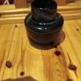 Unusual black / grey vase - stamped V W Image 3