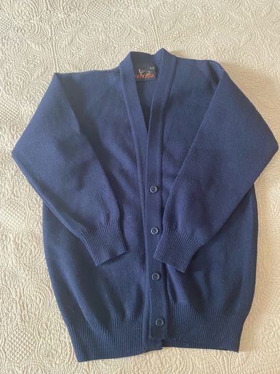 Navy school cardigan