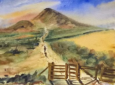 Irish landscapes watercolour