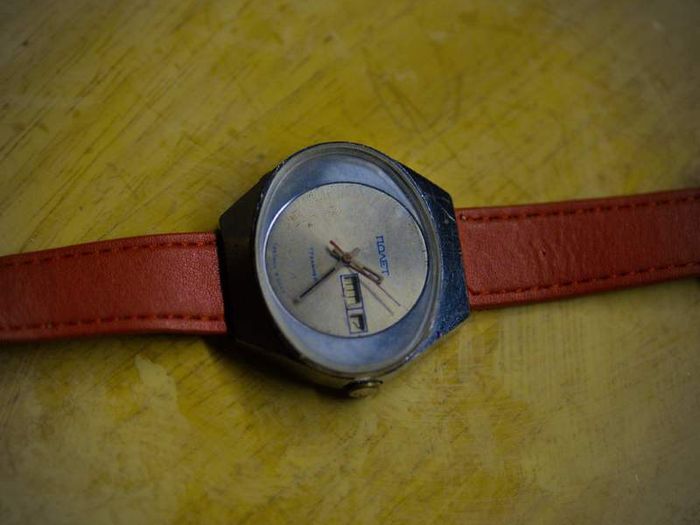Soviet mechanical hand wound watch from 70's Poljot