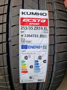 Kumho Ecsta Sport S PS72 255/35 R19 96 Y XL, ZR