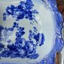 Antique Doulton Flow Blue Bowl & Pitcher Image 2