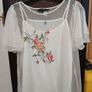 White embroidered top by Vero Moda. Image 2